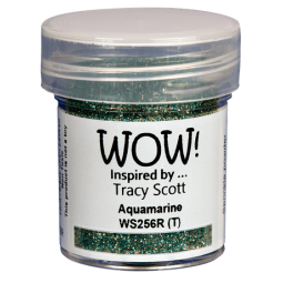Aquamarine : poudre embossage wow