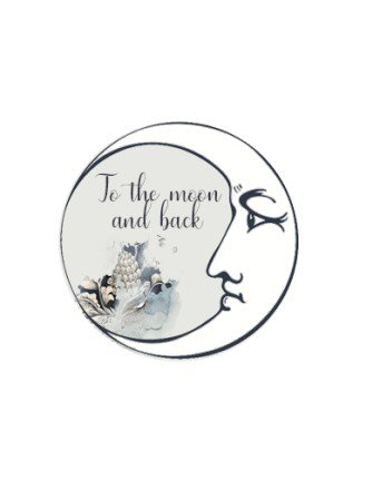 To the moon - Badge -...
