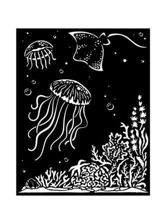 Jellyfish - stencils -...