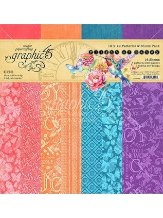 Pack papiers - Collection "Flight Of Fancy" - Graphic 45