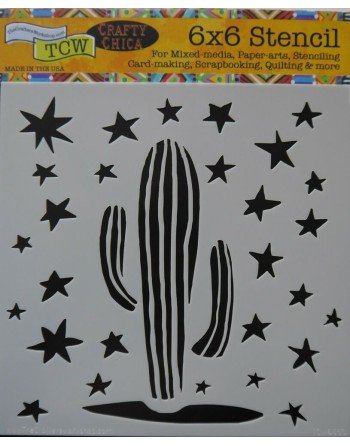 Mini Cactus : stencil